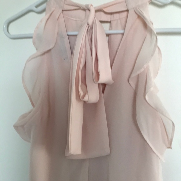 XS V neck tie blouse - Picture 2 of 5